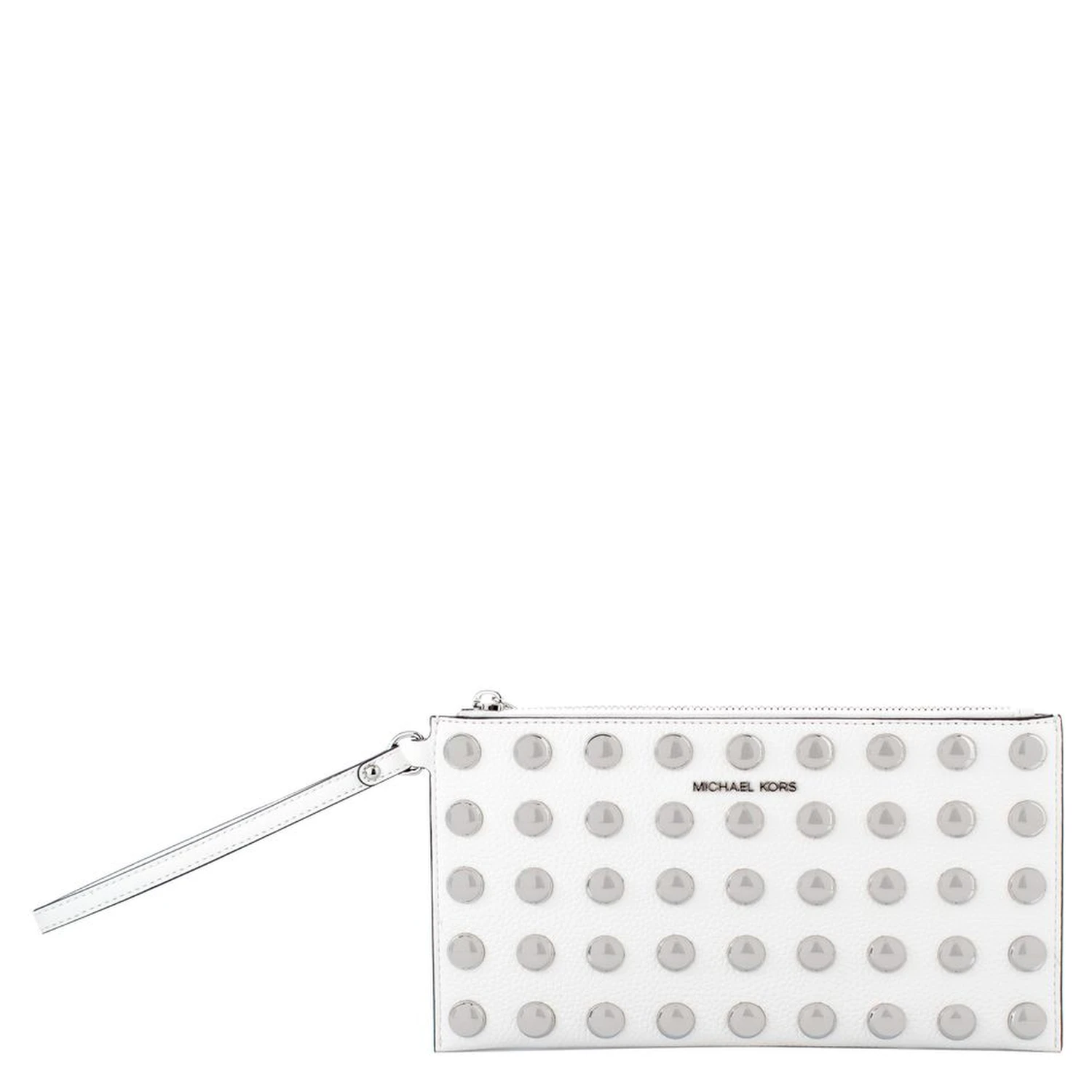 White Leather Clutch Bag