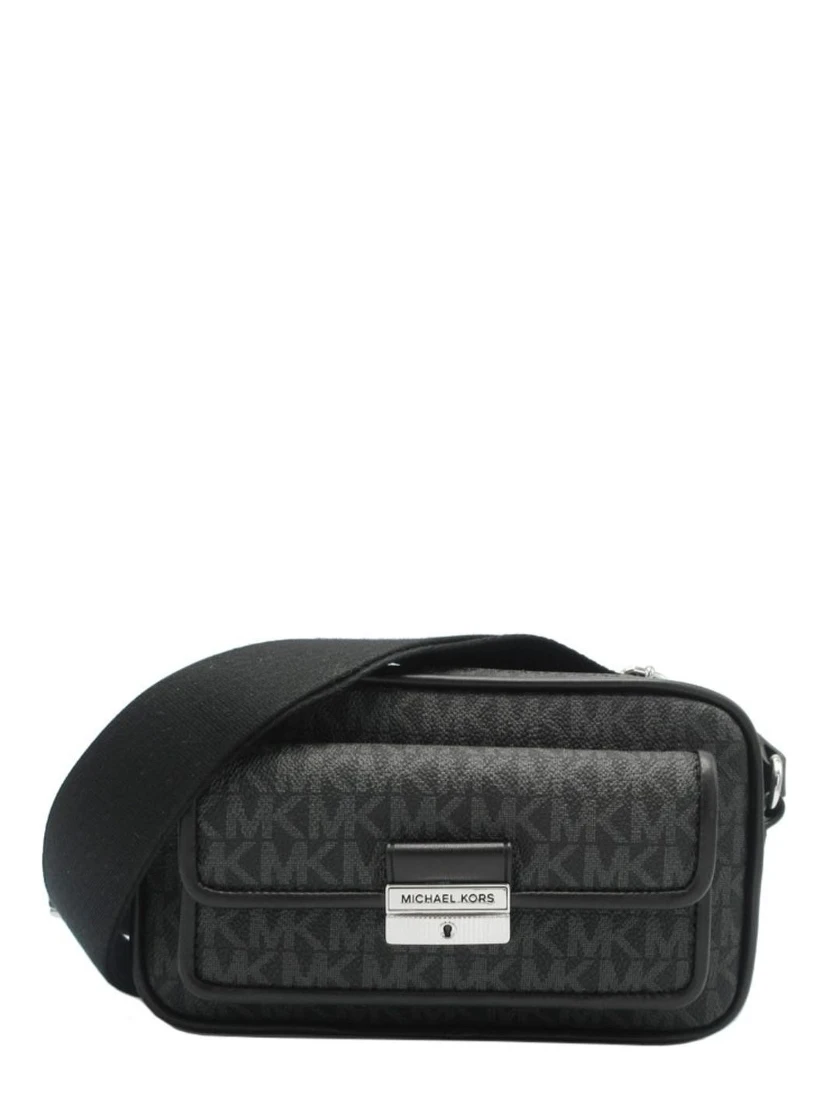 Black Canvas Crossbody Bag