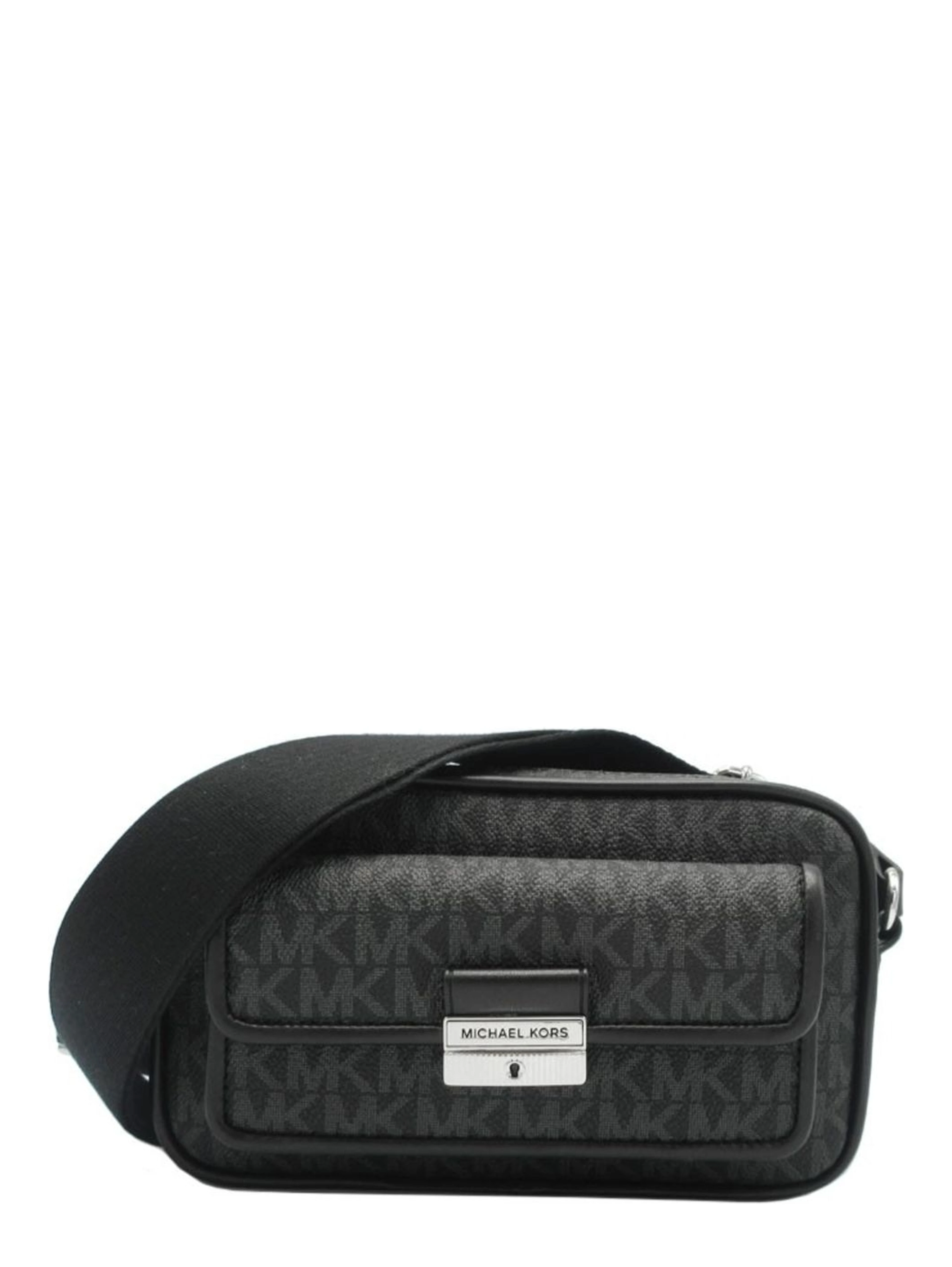 Black Canvas Crossbody Bag