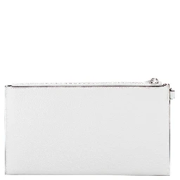 White Leather Clutch Bag