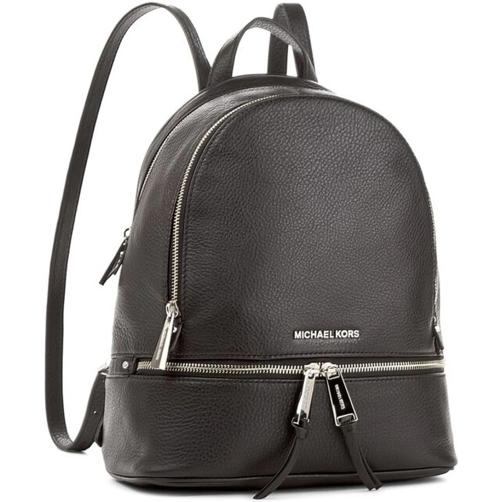 حقيبة ظهر جلدية سوداء