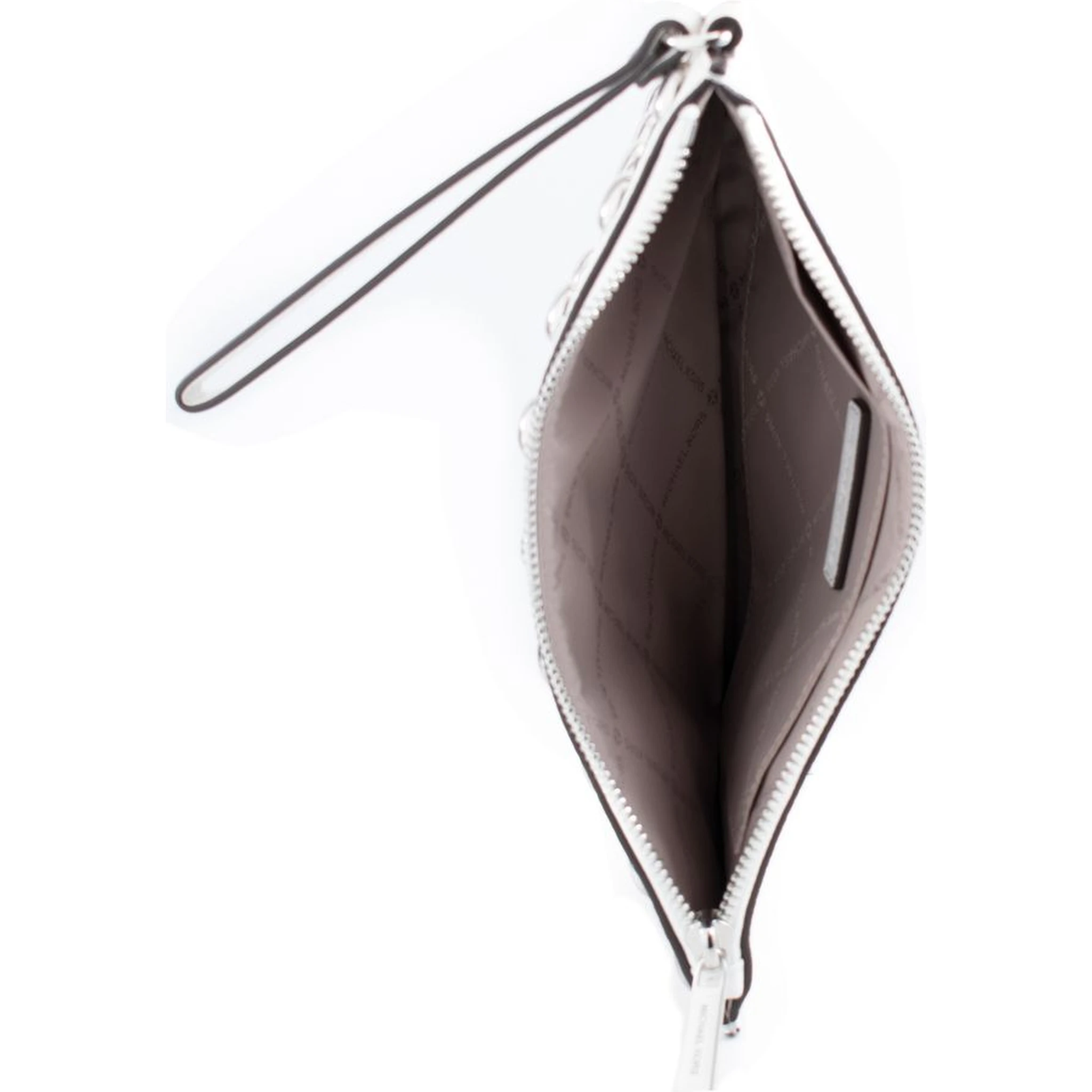 White Leather Clutch Bag