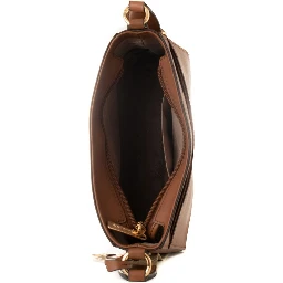 Brown Canvas Crossbody Bag