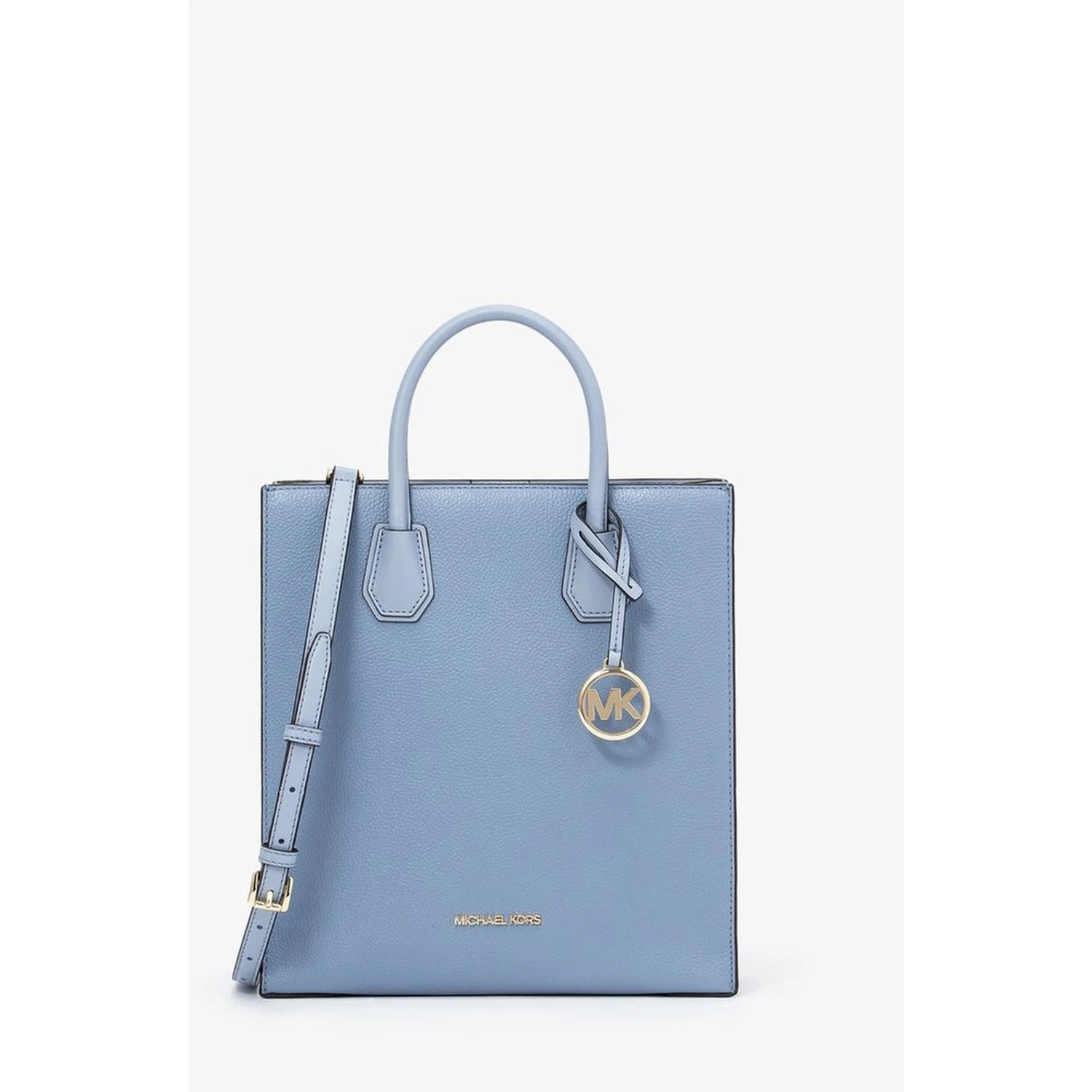 Blue Leather Handbag