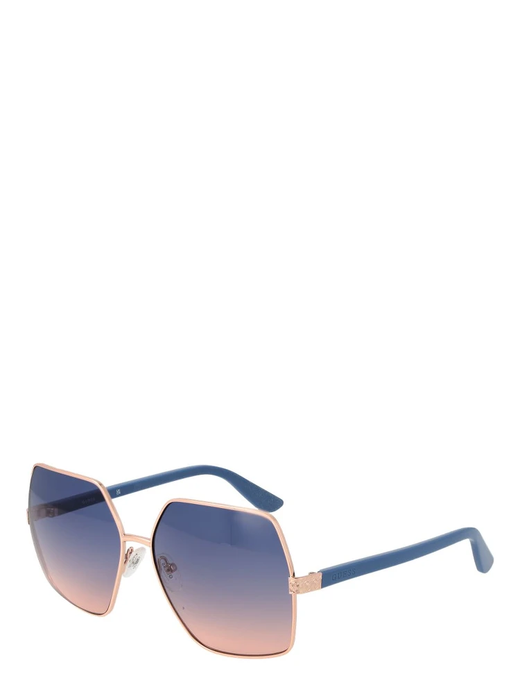 Rose Gold Metal Sunglasses