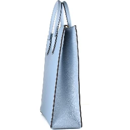 Blue Leather Handbag
