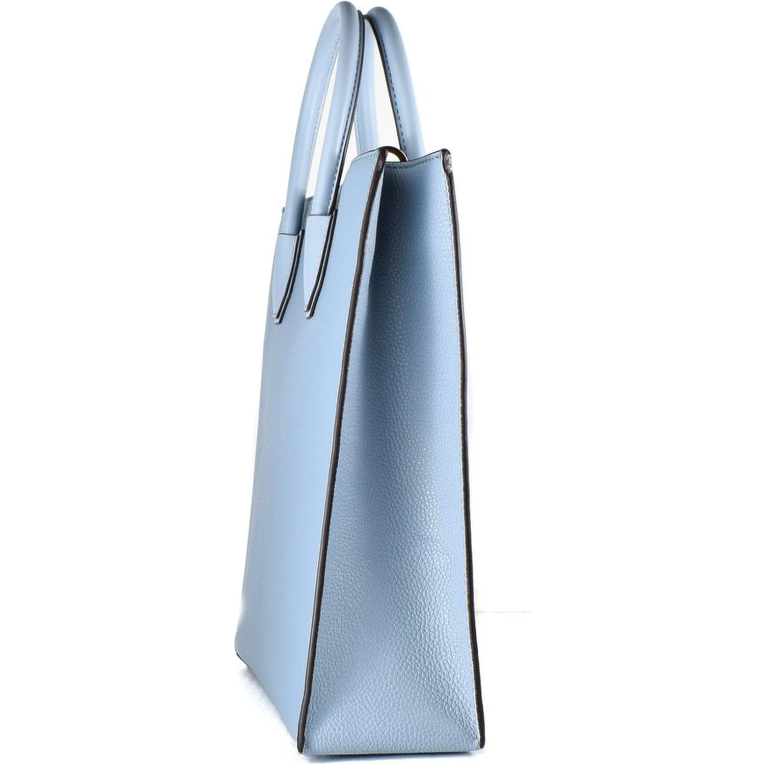 Blue Leather Handbag