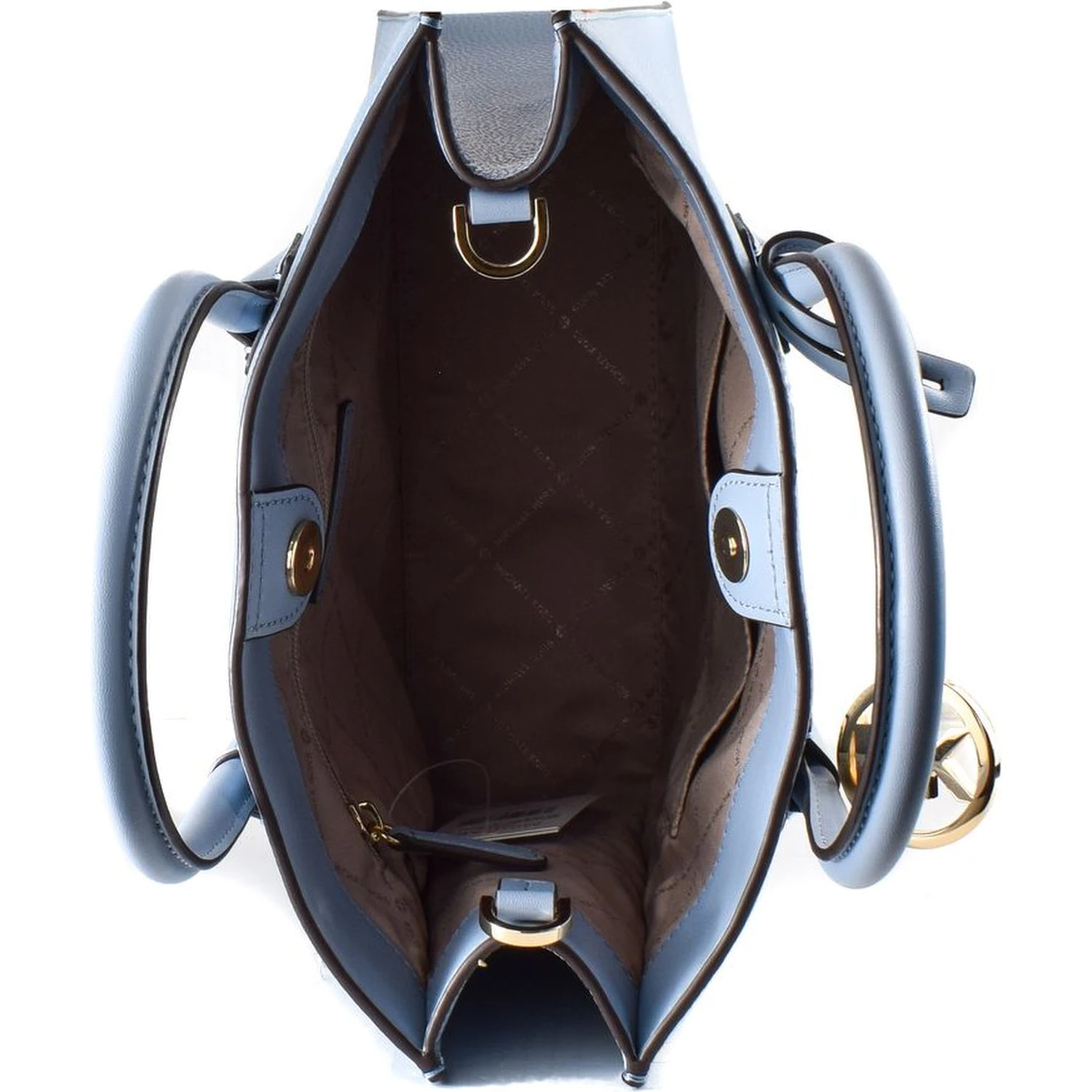 Blue Leather Handbag