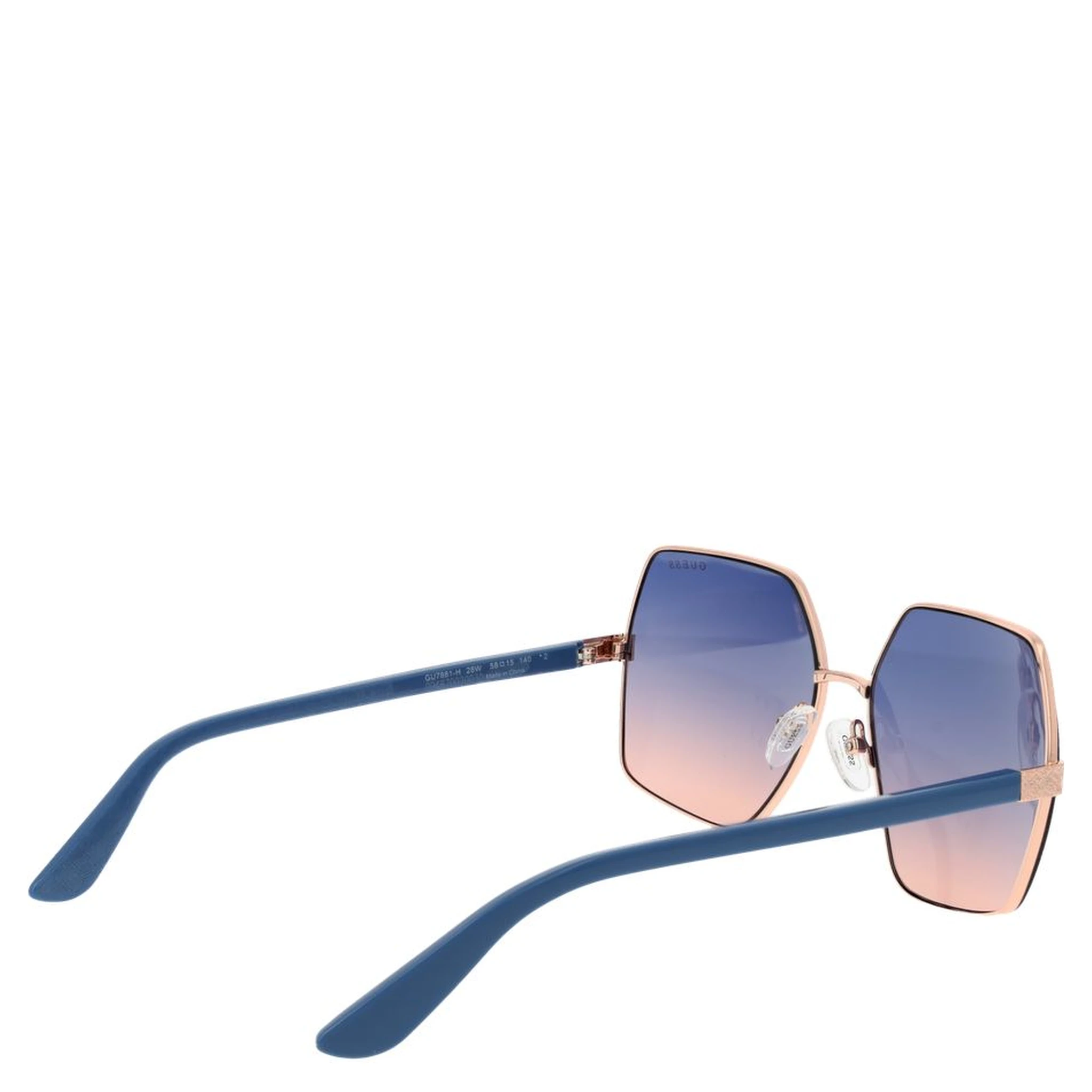 Rose Gold Metal Sunglasses