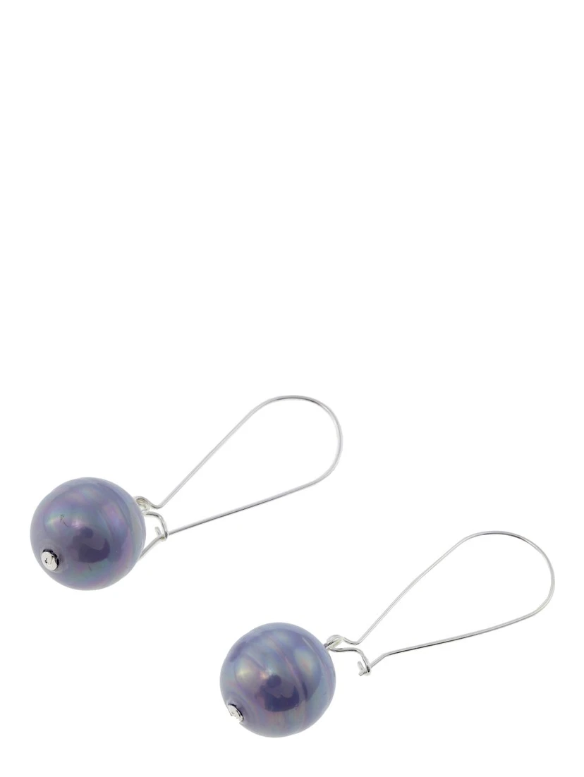 Blue Stainless Steel Earrings