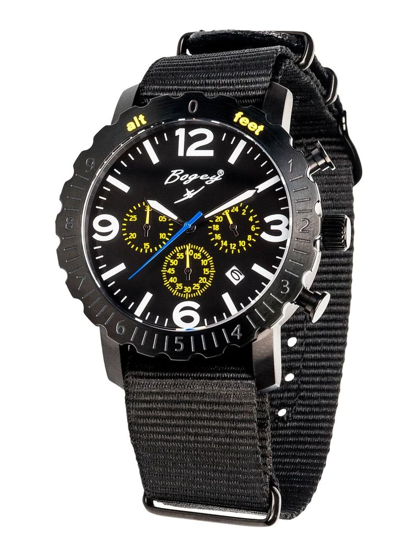 Black Rubber Sport Watch