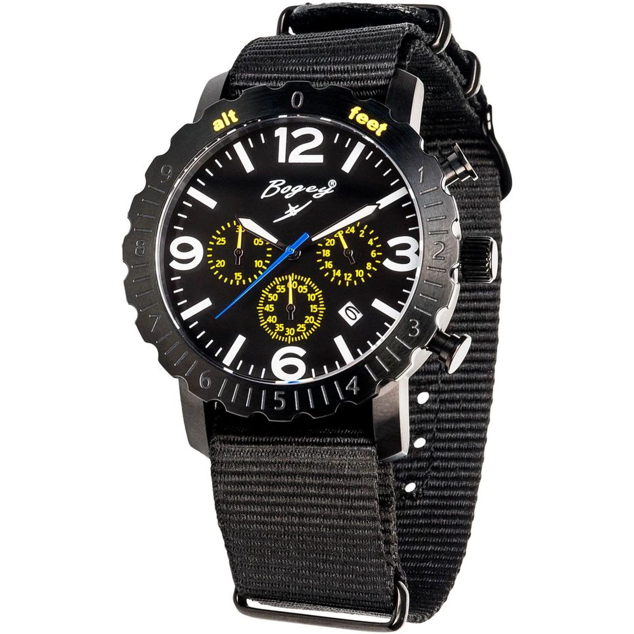 Black Rubber Sport Watch