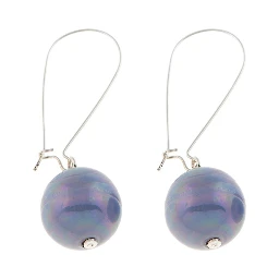 Blue Stainless Steel Earrings