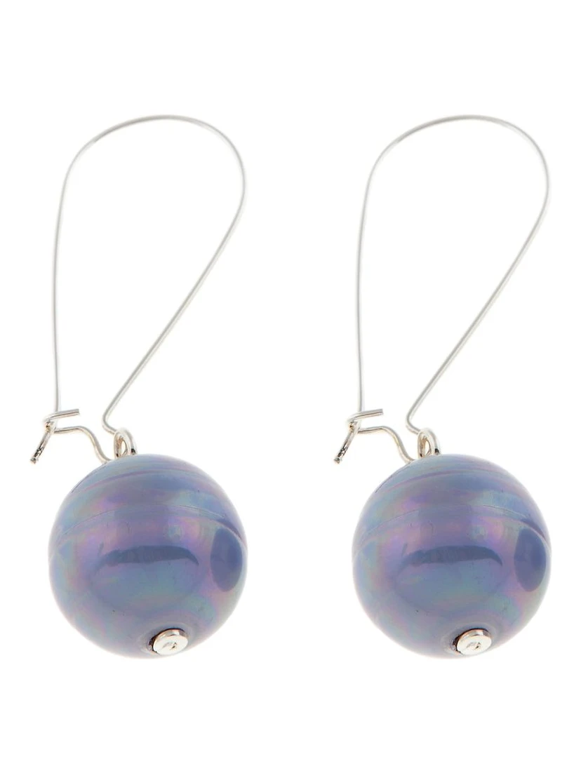 Blue Stainless Steel Earrings