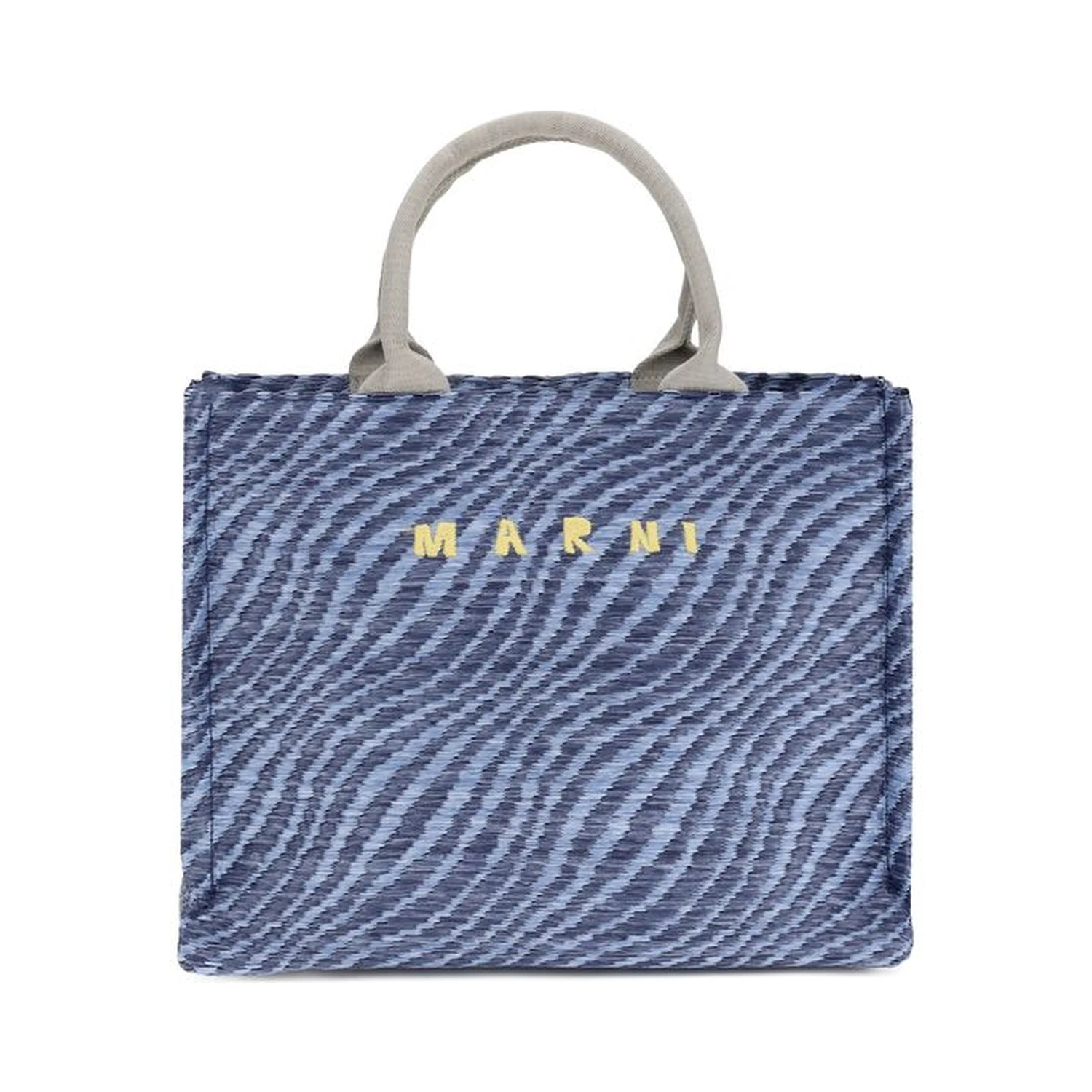 Blue Fabric Shoulder Bag