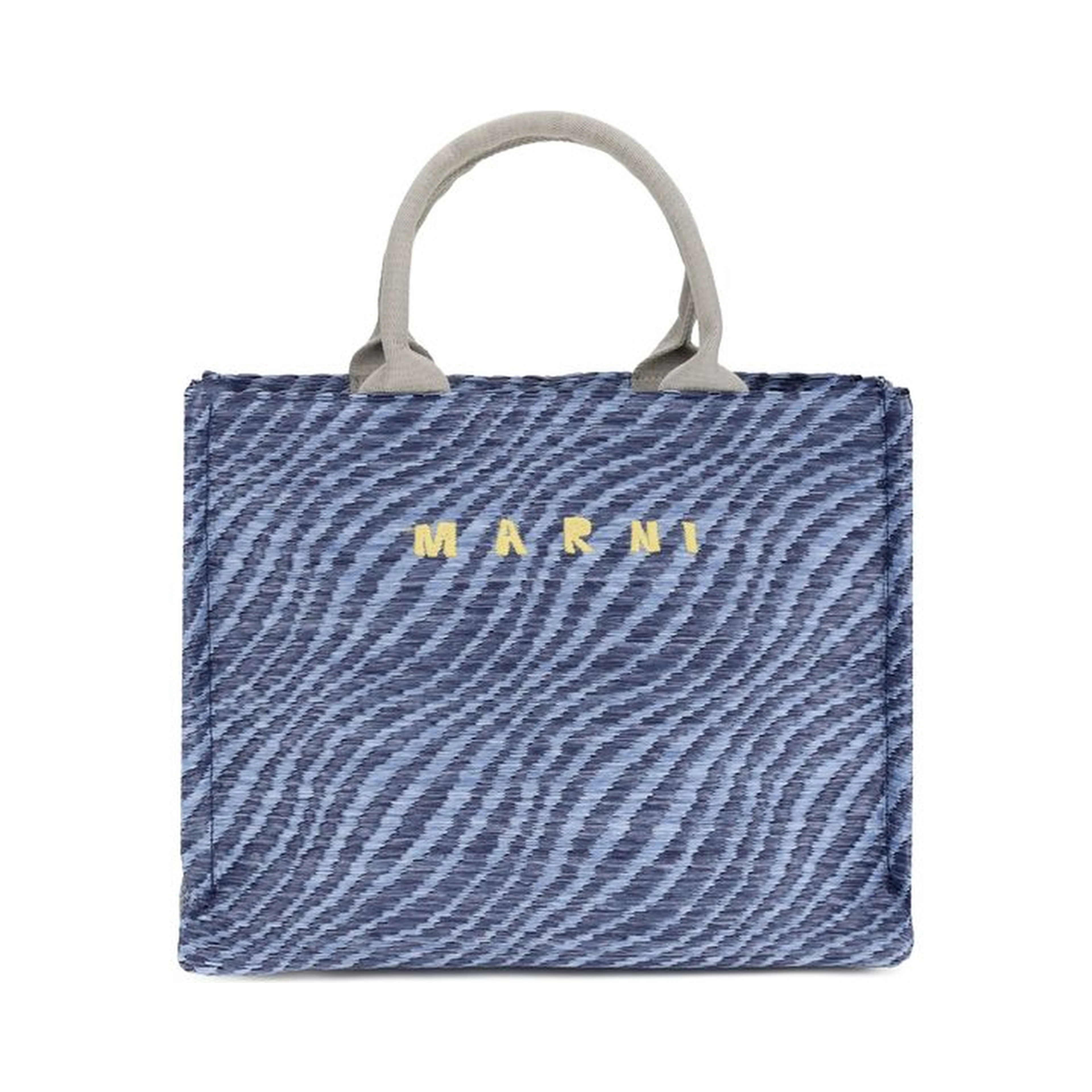 Blue Fabric Shoulder Bag