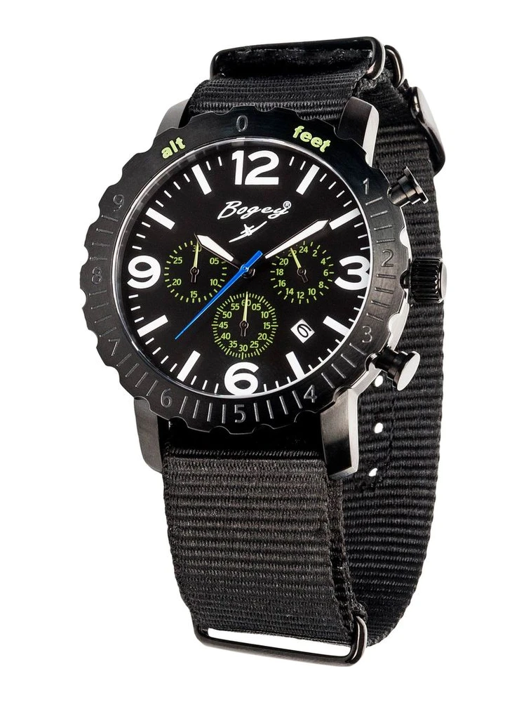 Black Rubber Sport Watch