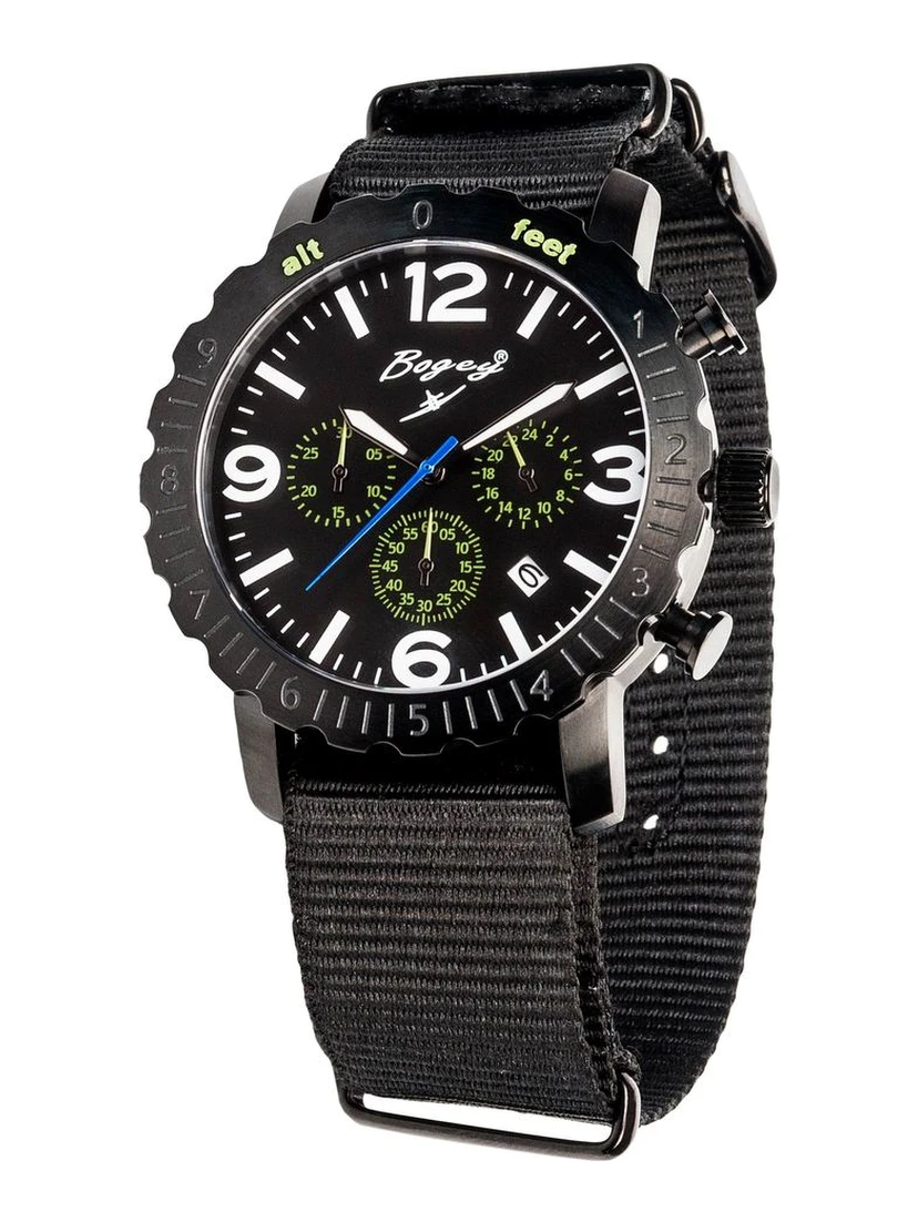 Black Rubber Sport Watch