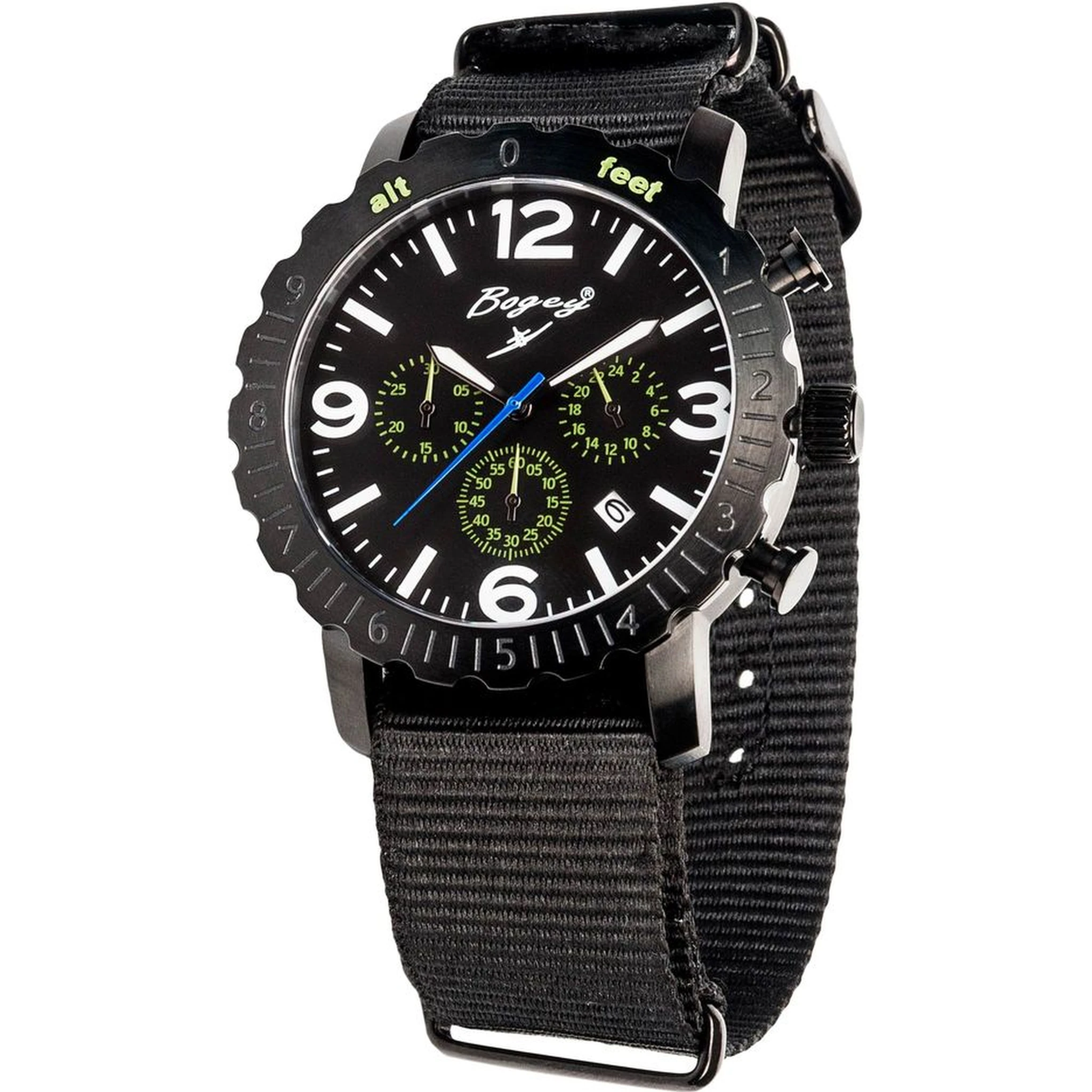 Black Rubber Sport Watch