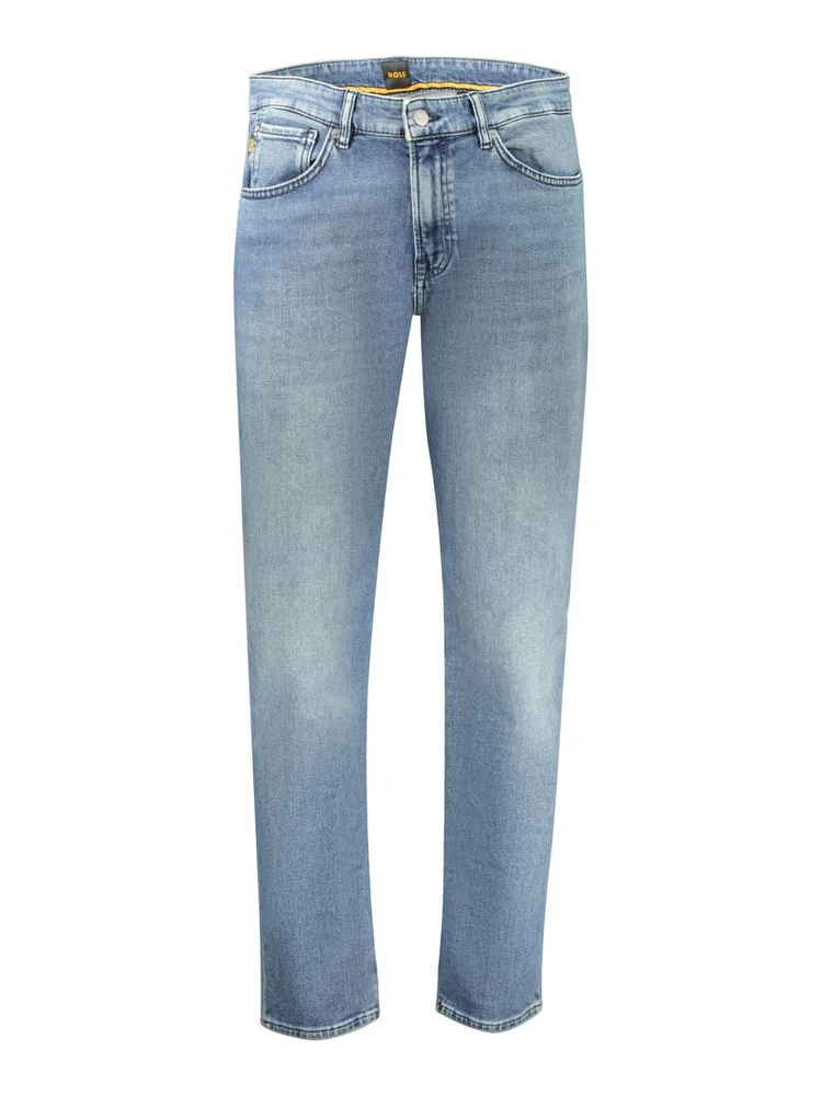 Blue Cotton Men's Regular-Fit Jeans