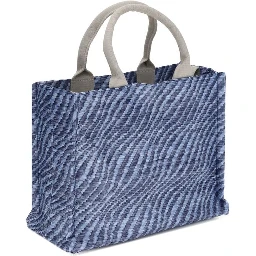 Blue Fabric Shoulder Bag