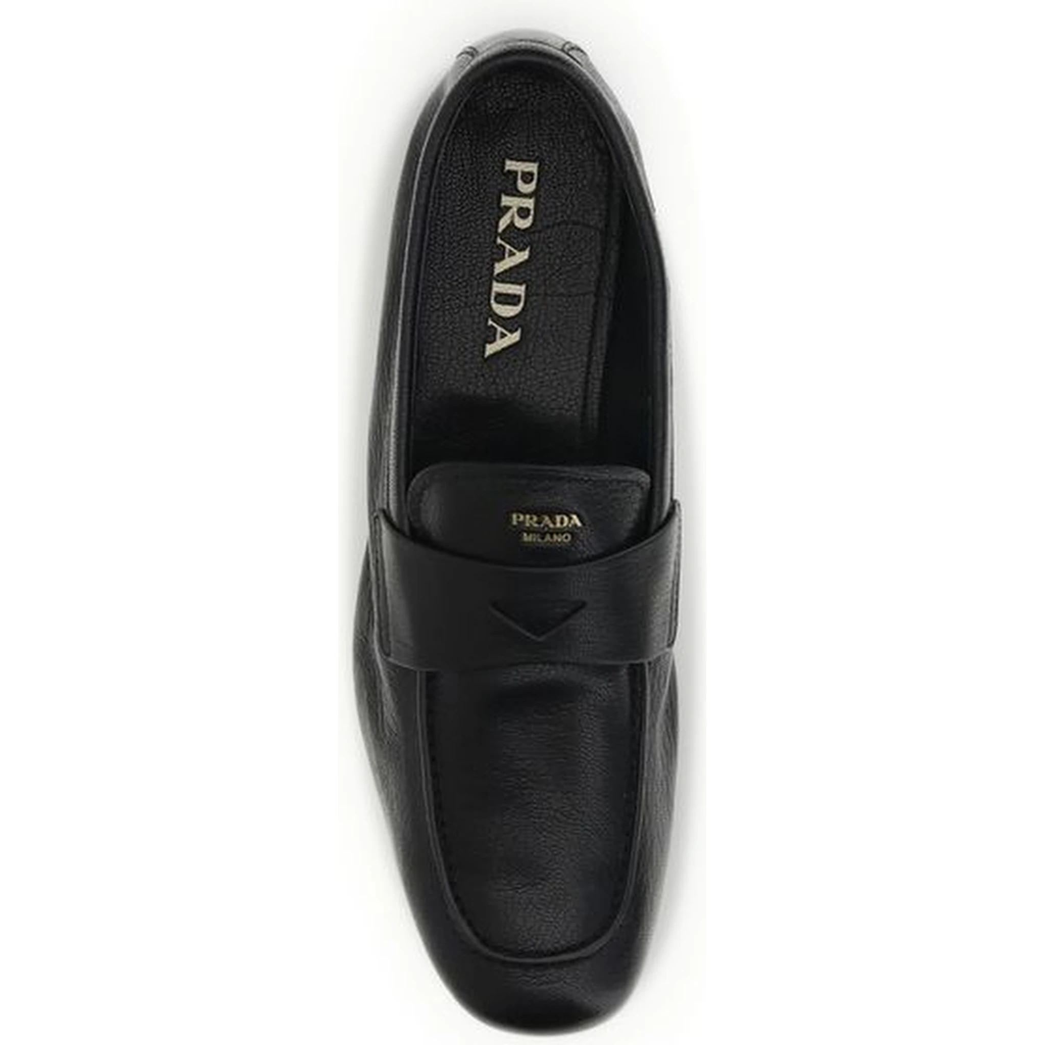 Black Calf Leather Bos Taurus Slip-On Loafers
