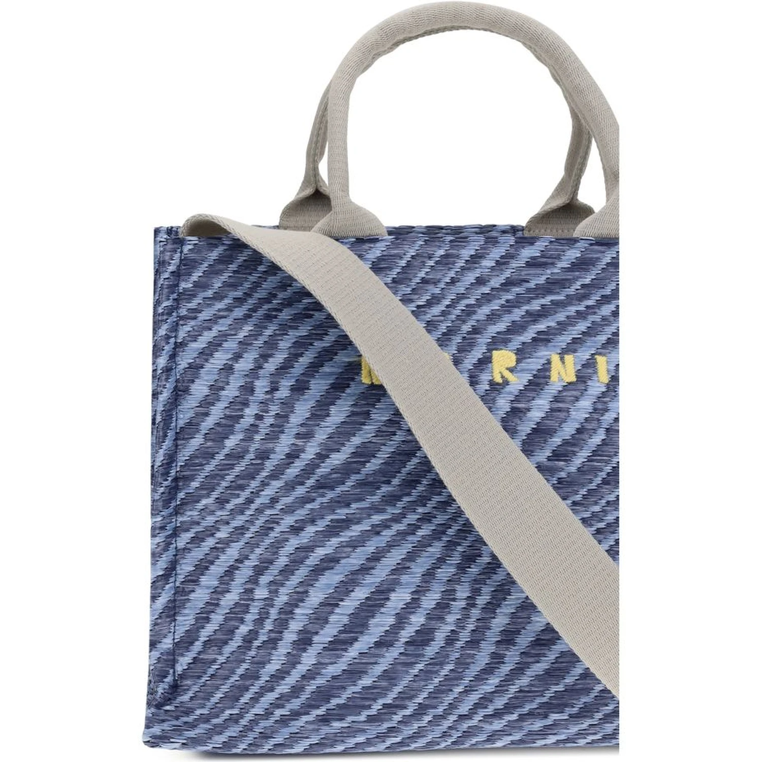 Blue Fabric Shoulder Bag
