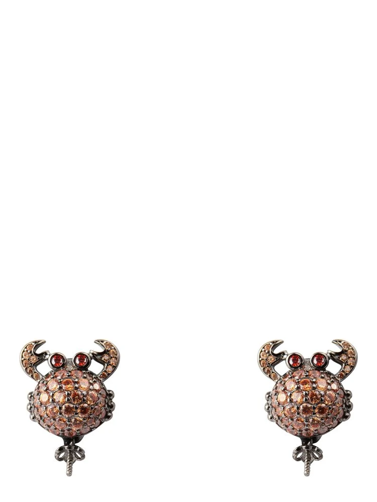 Bicolor Silver Earrings