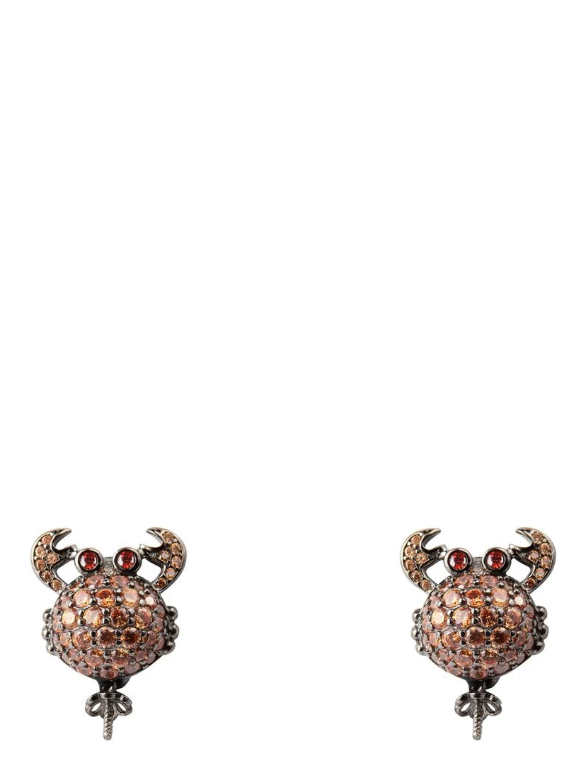 Bicolor Silver Earrings