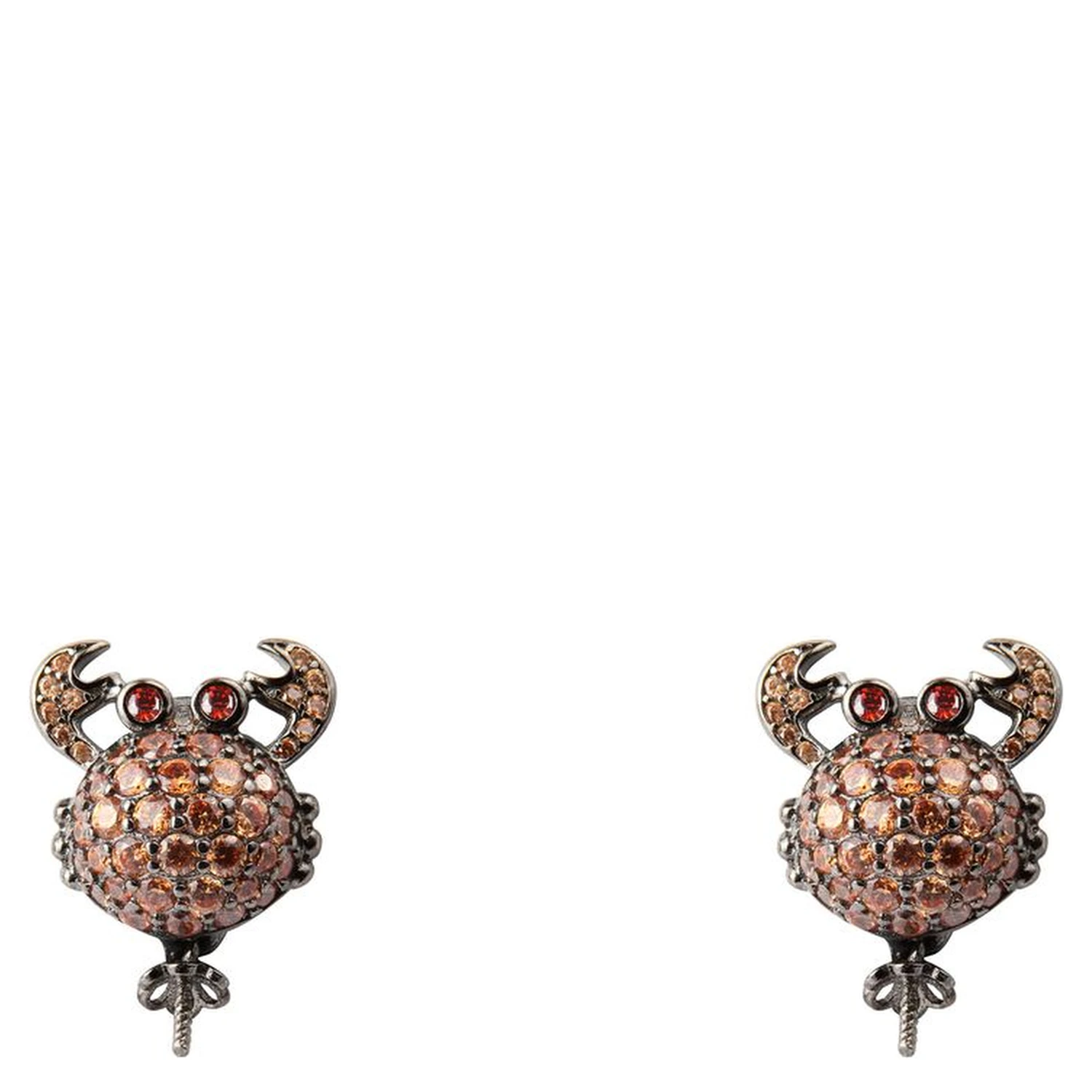 Bicolor Silver Earrings