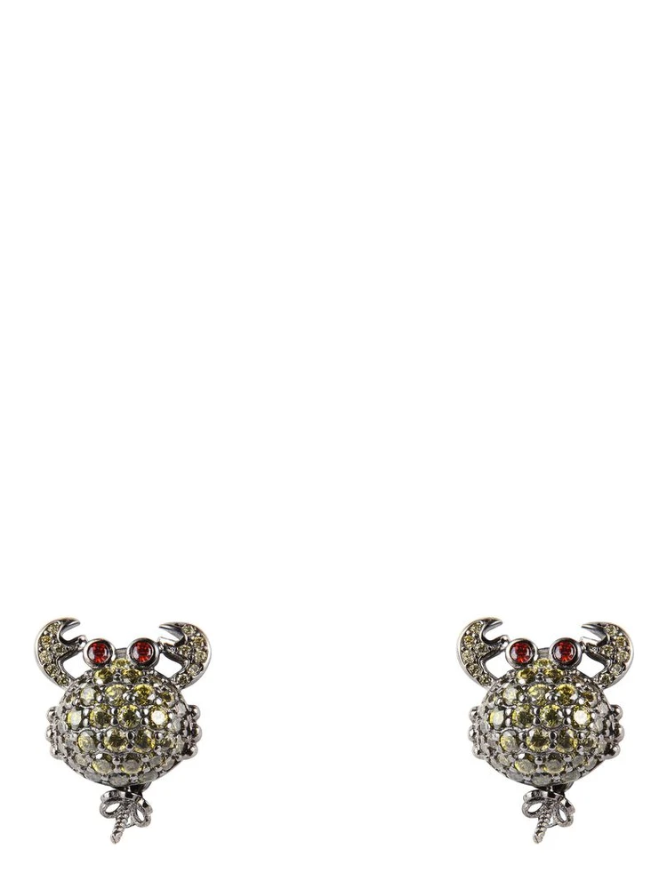 Black Silver Earrings