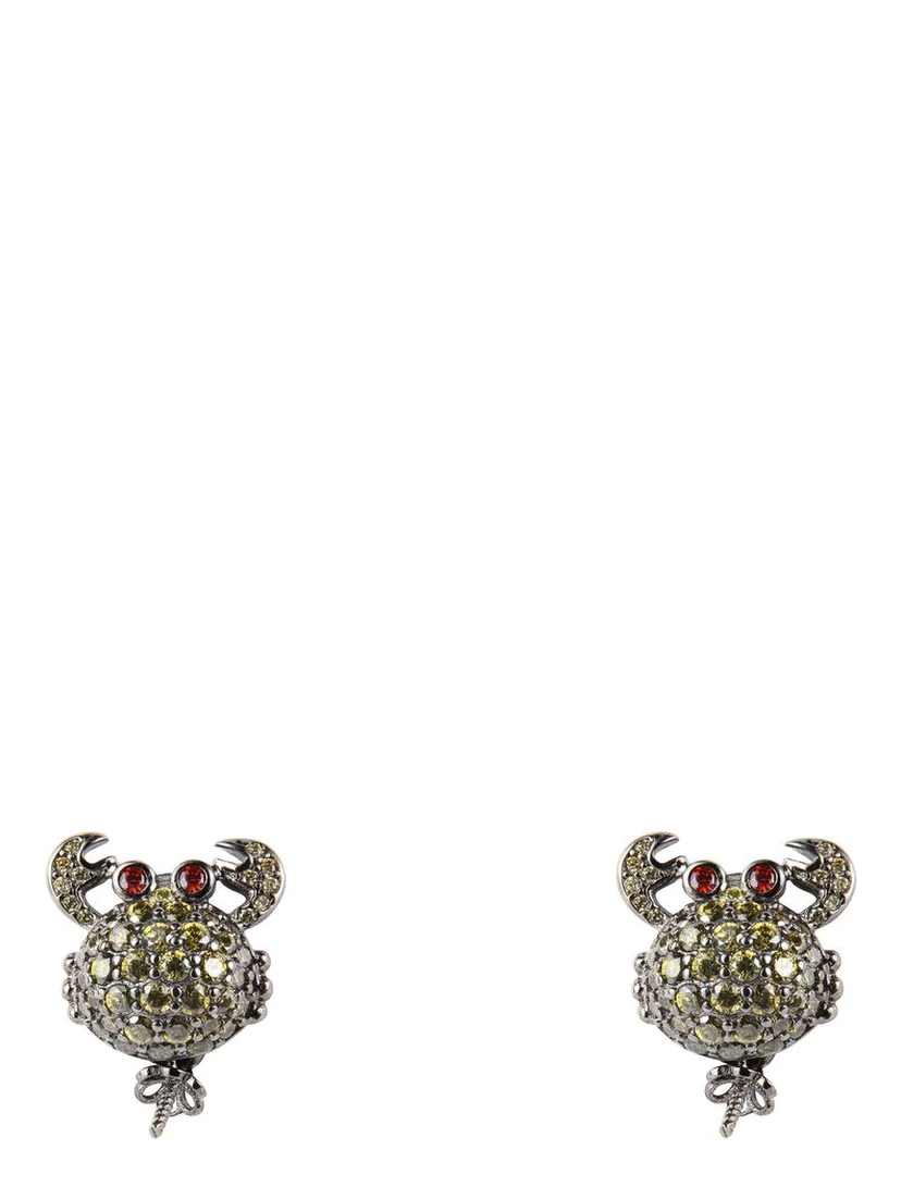Black Silver Earrings