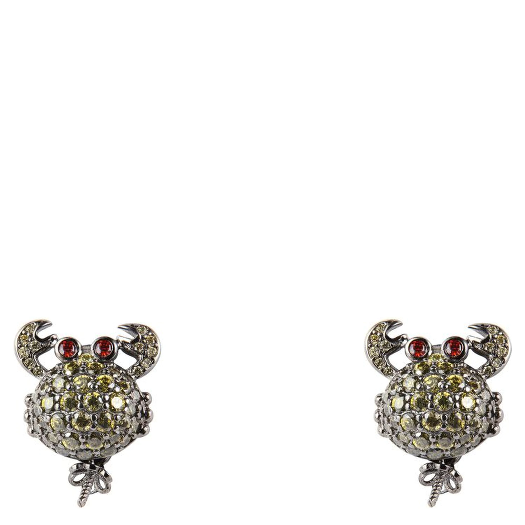 Black Silver Earrings