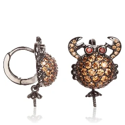 Bicolor Silver Earrings