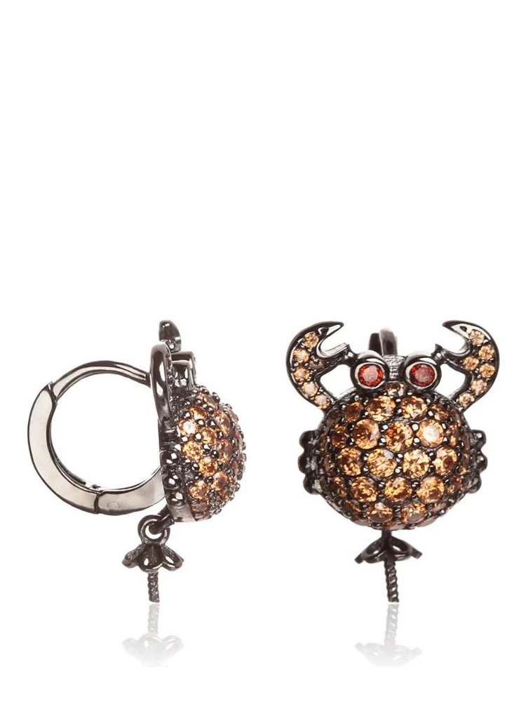 Bicolor Silver Earrings alternative