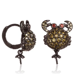 Black Silver Earrings