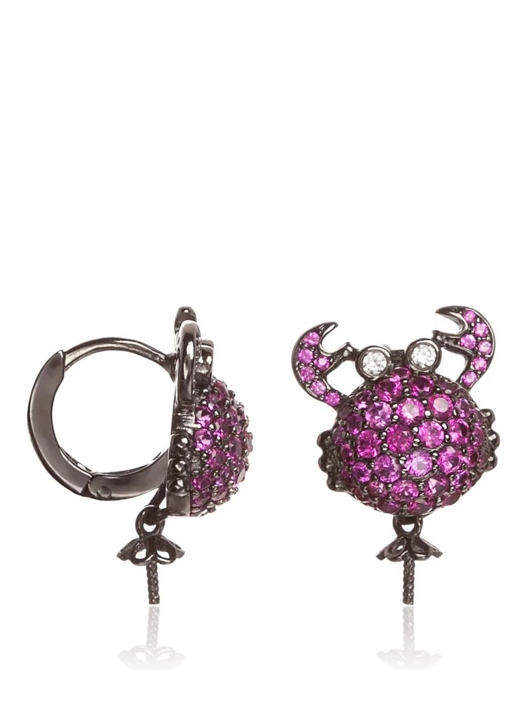 Bicolor Silver Earrings alternative