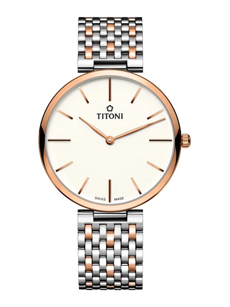 Gray Stainless Steel Dress Watch