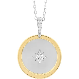 Gray Silver Necklace