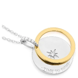 Gray Silver Necklace