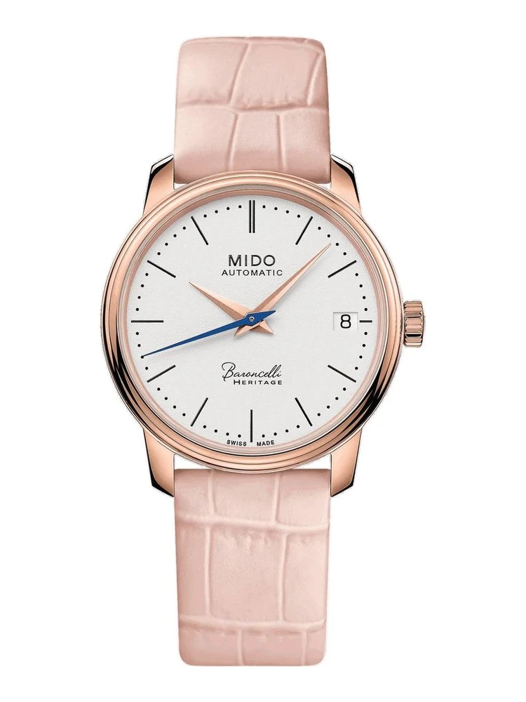 Multicolor Leather Dress Watch