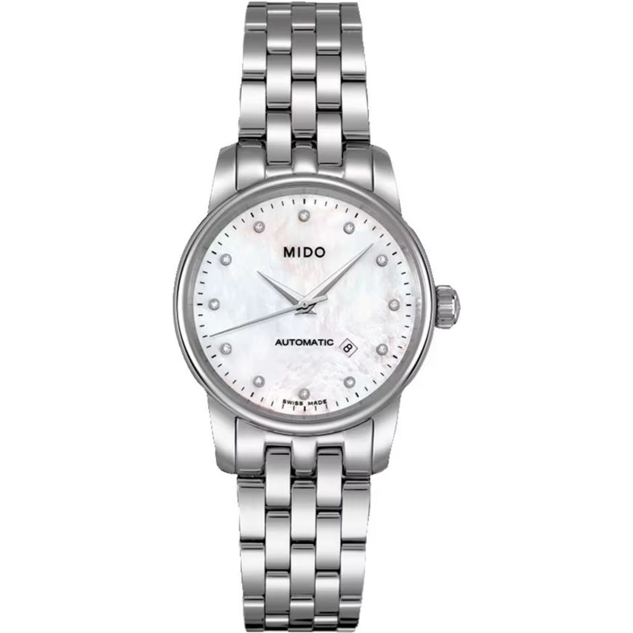Gray Stainless Steel Dress Watch