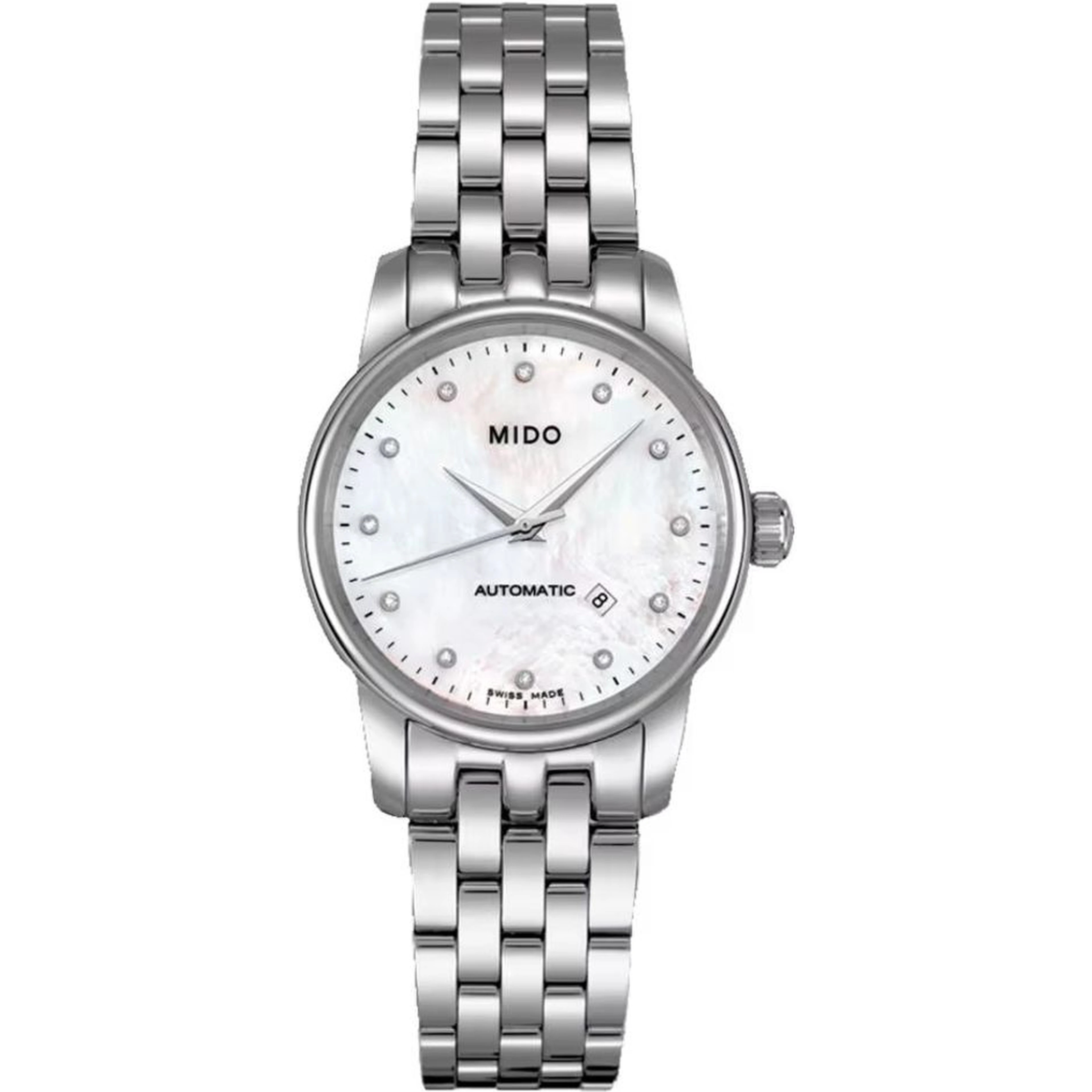 Gray Stainless Steel Dress Watch