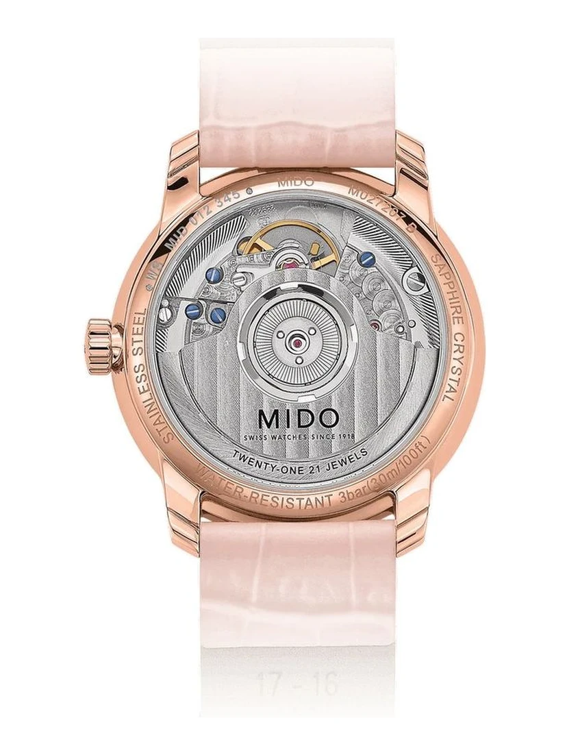 Multicolor Leather Dress Watch