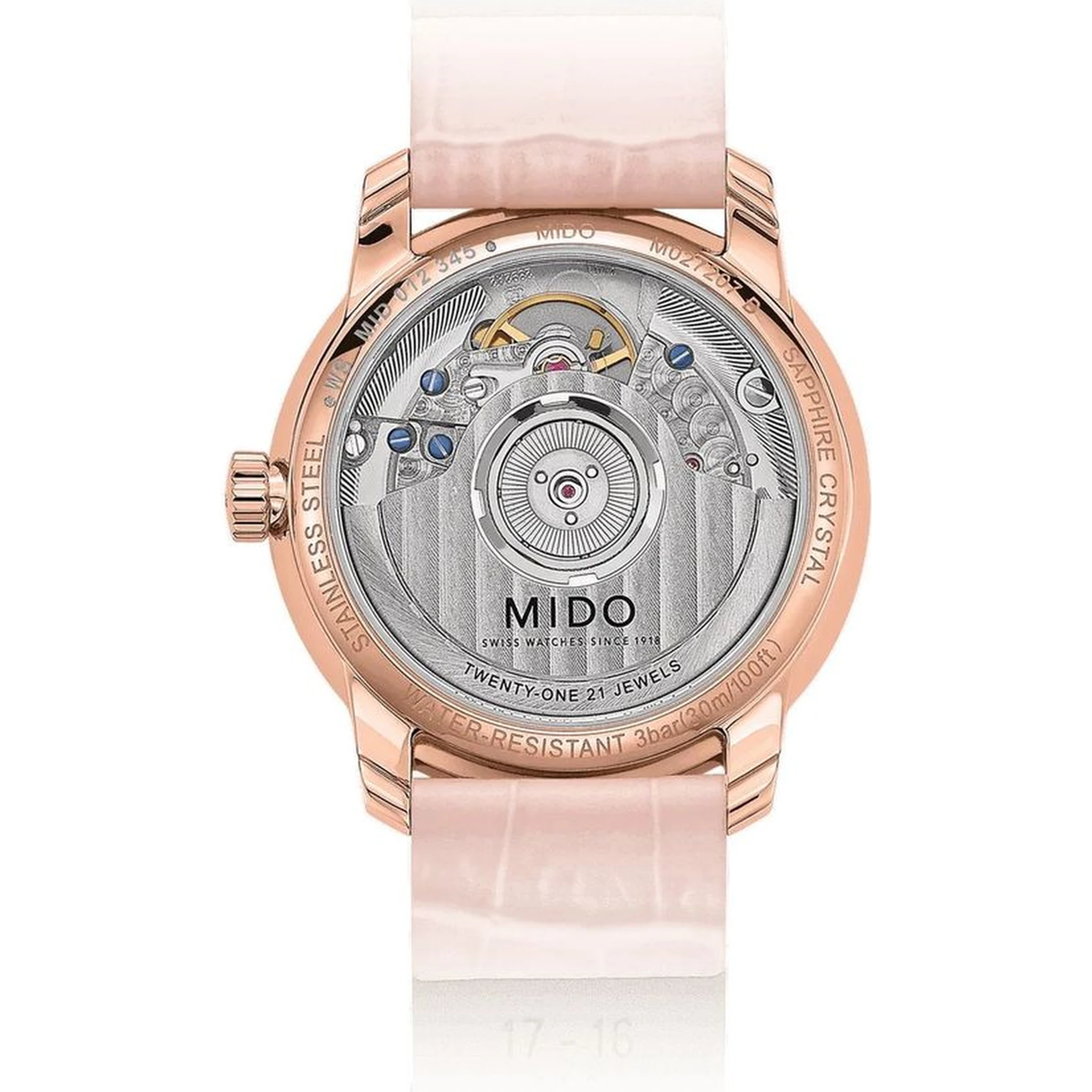 Multicolor Leather Dress Watch