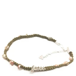 Green Textile Necklace