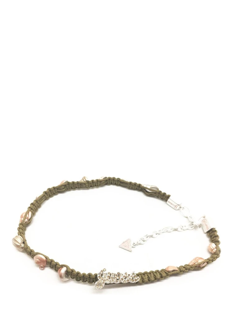 Green Textile Necklace