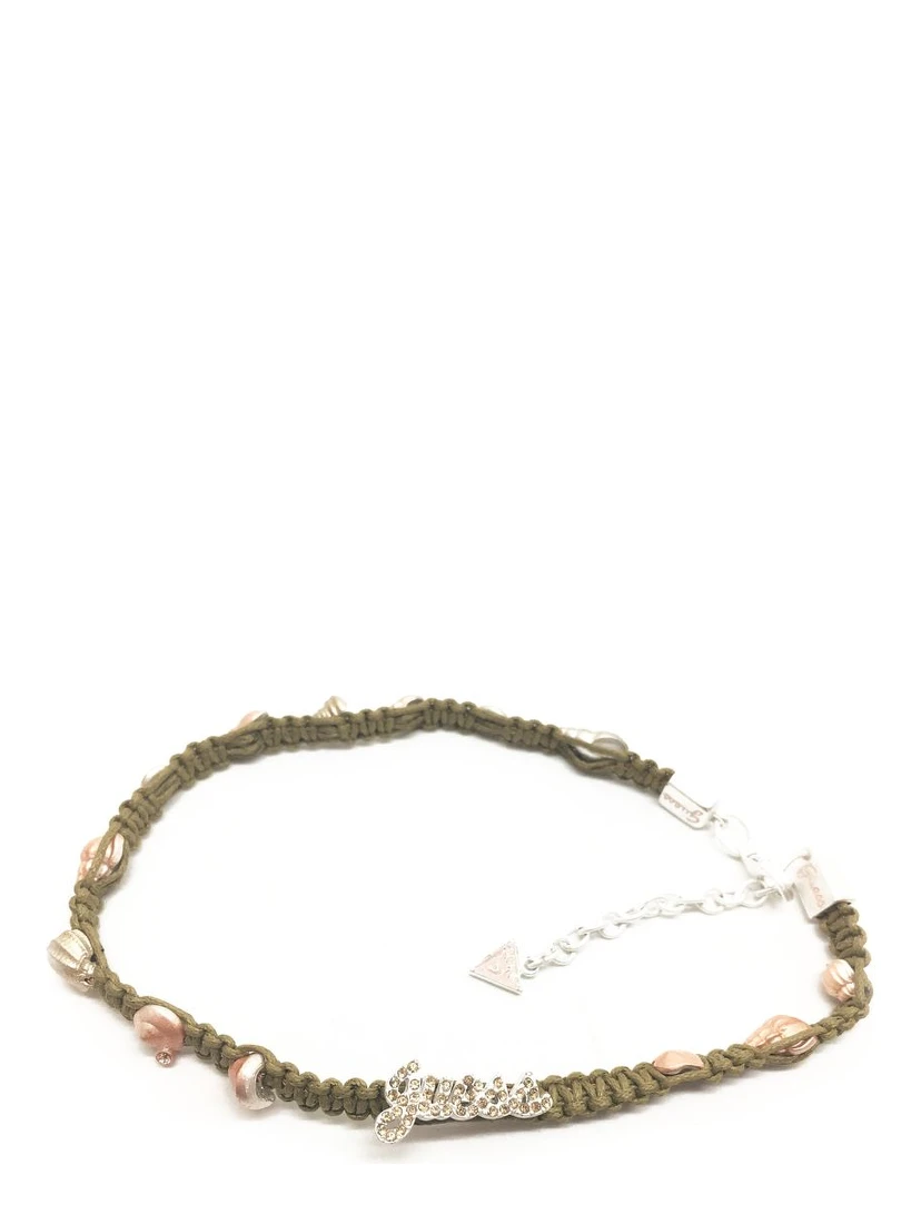Green Textile Necklace