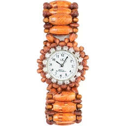 Brown Wood Bracelet Watch