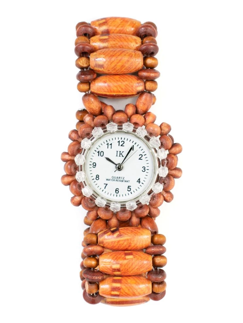 Brown Wood Bracelet Watch